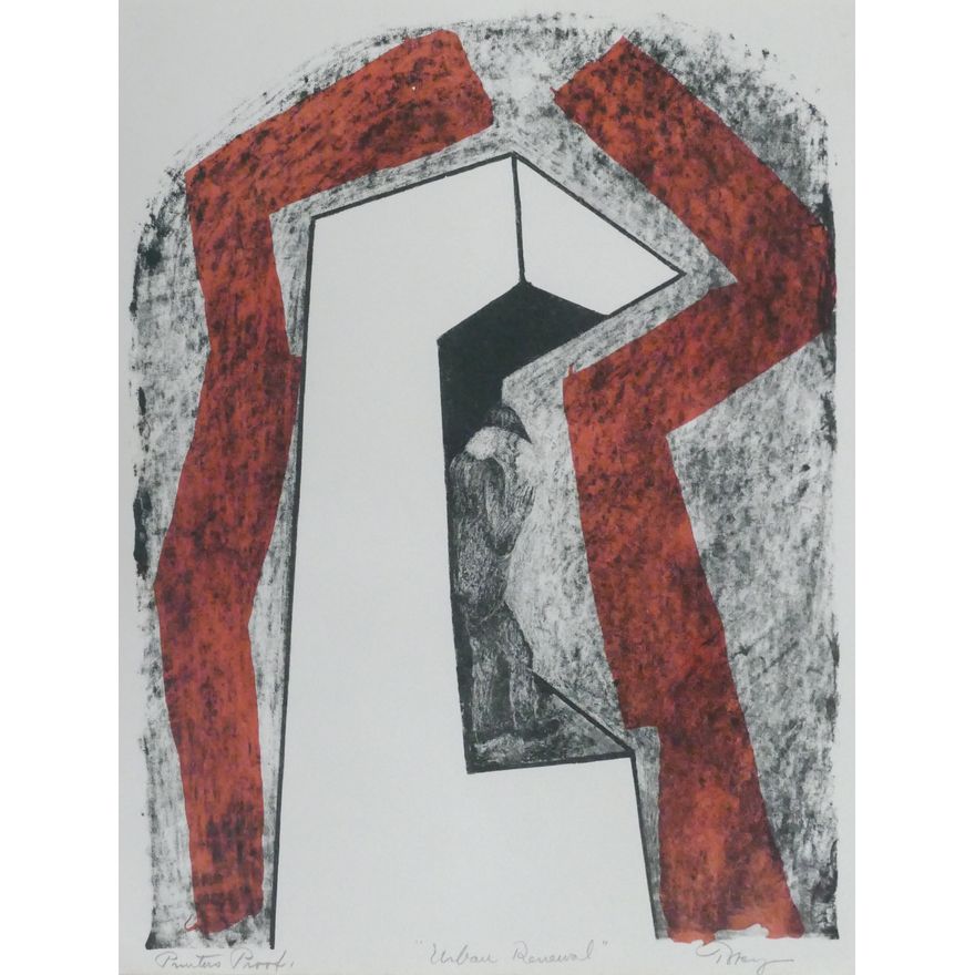 Mark Tobey ''Urban Renewal'' 1964 Lithograph