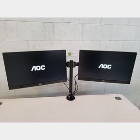 AOC 230LM00025, 23inch monitors on dual bracket stand