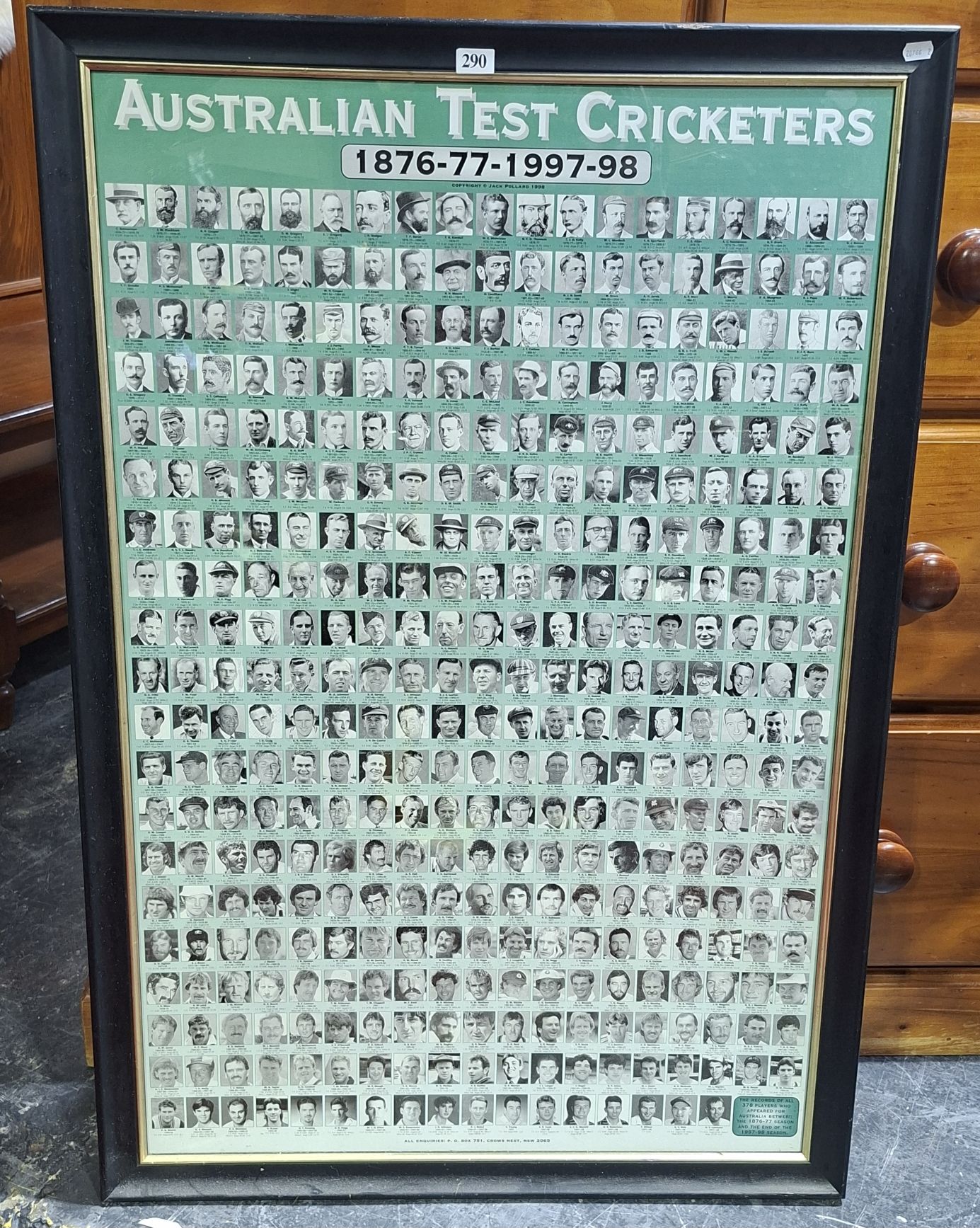 290 · AUSTRALIAN TEST CRICKETER PRINT