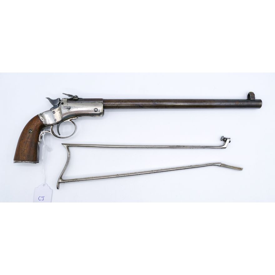 J.E. Stevens Model 40 .22 Pistol with Metal Stock