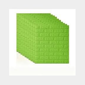 GREEN 10 Piece 3D Self-Adhesive Waterproof PE Foam Wallpaper Panel-C2 -51719/148 B2 S1