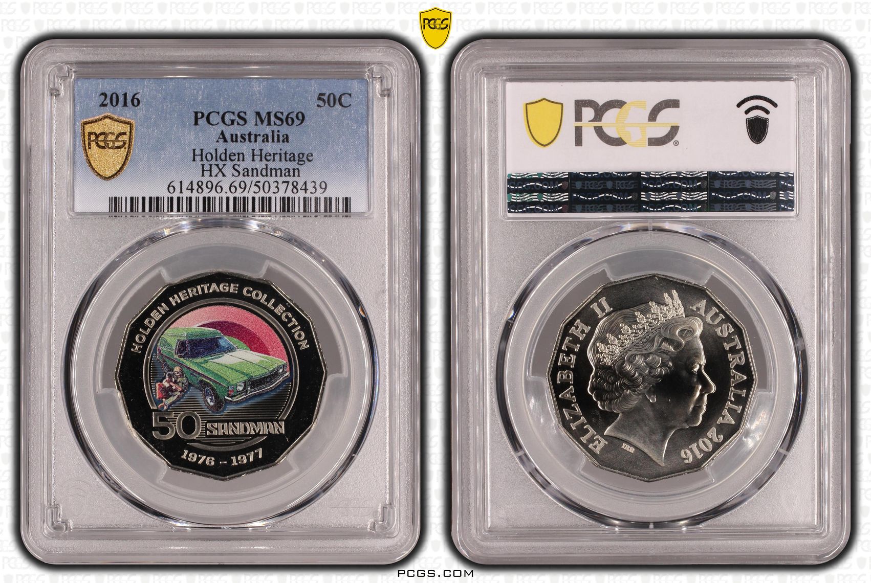 124 · Holden Heritage - HX Sandman, Fifty Cent, 2016, PCGS MS69