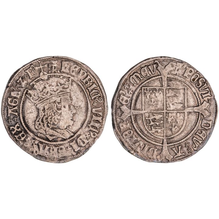 Great Britain, Henry VIII, Groat, 1509 - 1526, gFine