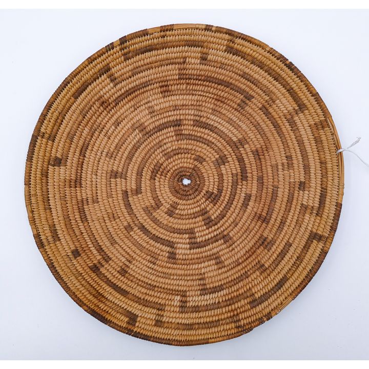 Old Pima Southwest Indian Basketry Tray