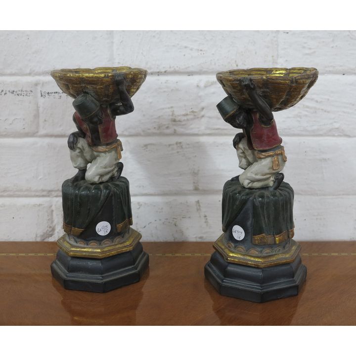 PAIR OF FIGURAL STANDS