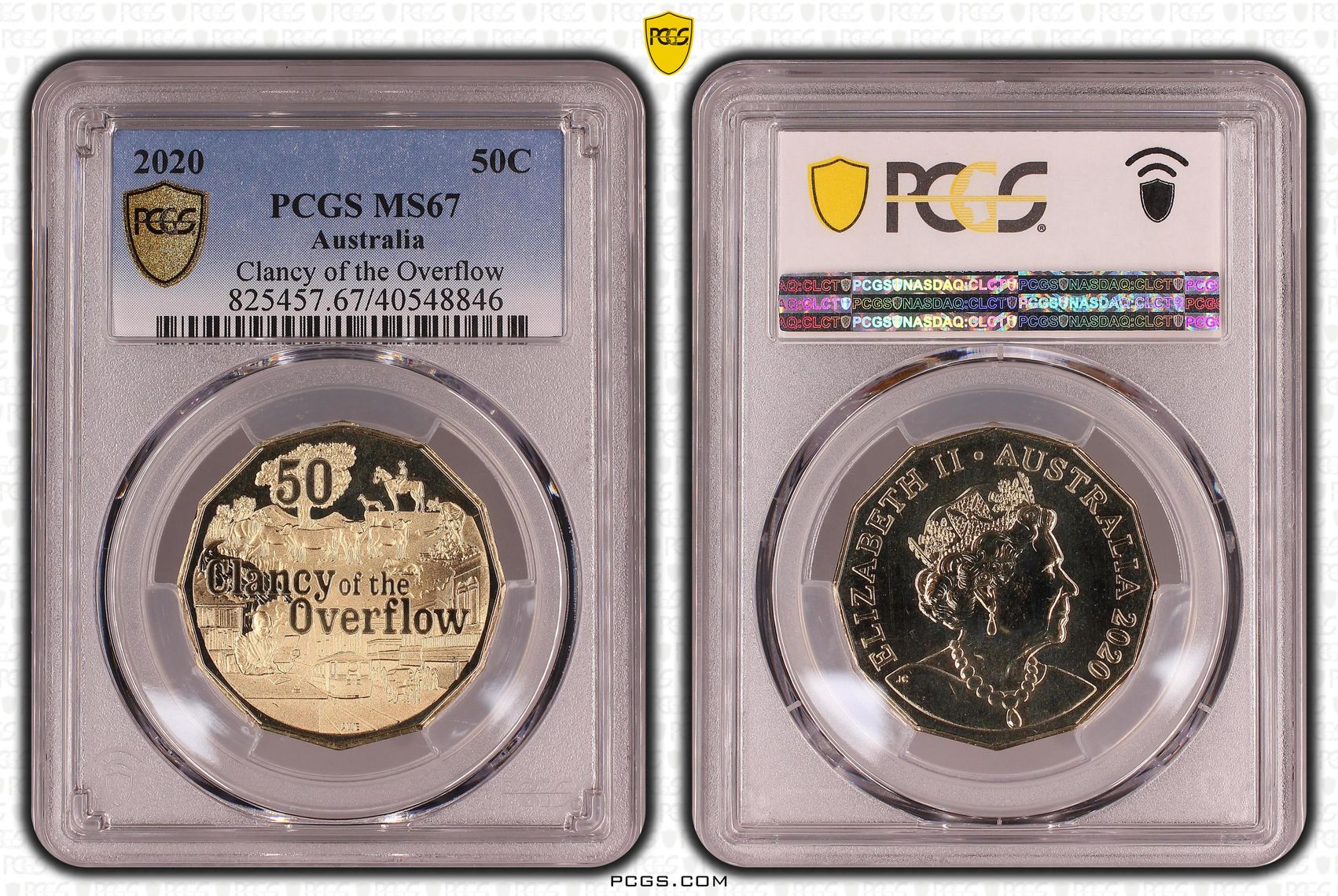 366 · Clancy of the Overflow, Fifty Cent, 2020, PCGS MS67
