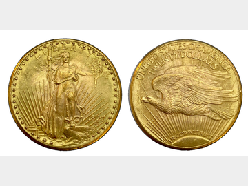 1927 USA GOLD ST GAUDENS 20 DOLLAR COIN