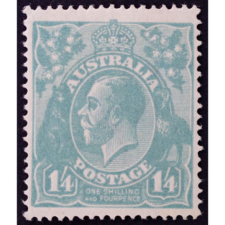 Single Watermark, One Shilling & Fourpence, 1920, Fine
