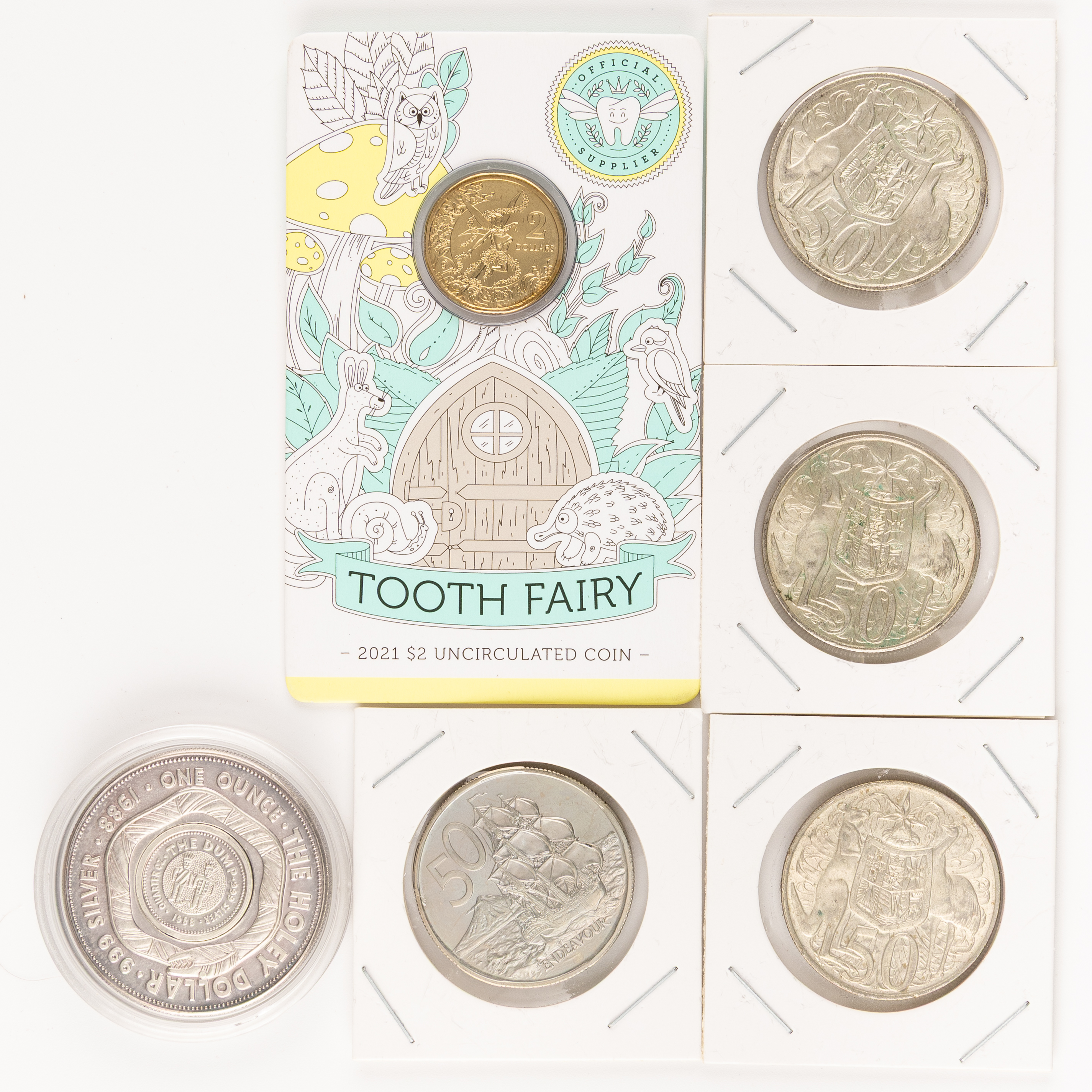 Elizabeth II, Twenty-Five Cents - Two Dollars, 1966 - 2021, UNC
