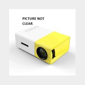 FI- Mini Full HD Projector -YG-300 (PICTURE NOT CLEAR)- Portable Multimedia Projector Bar 9902002671862- 51748/10291 AS B1 (S9)