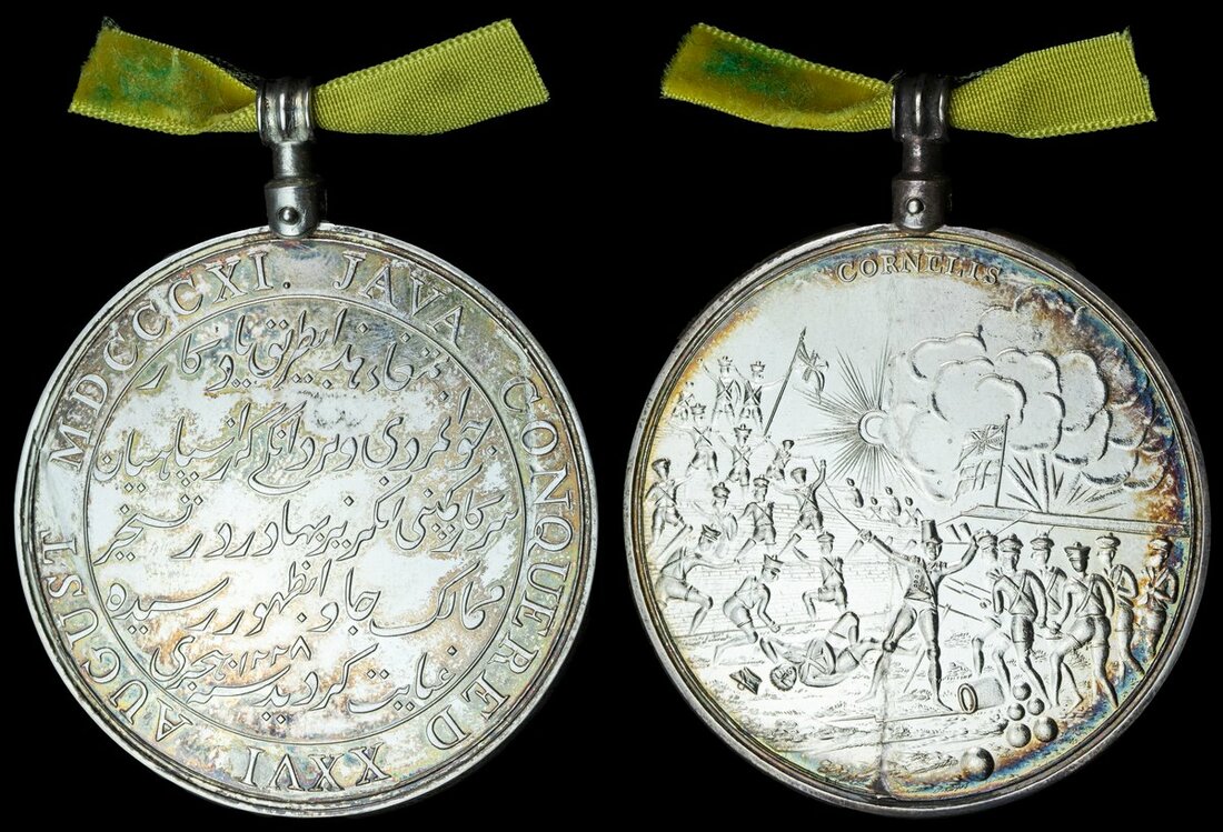 Honourable East India Company Medal for Java 1811, silver, a later ...