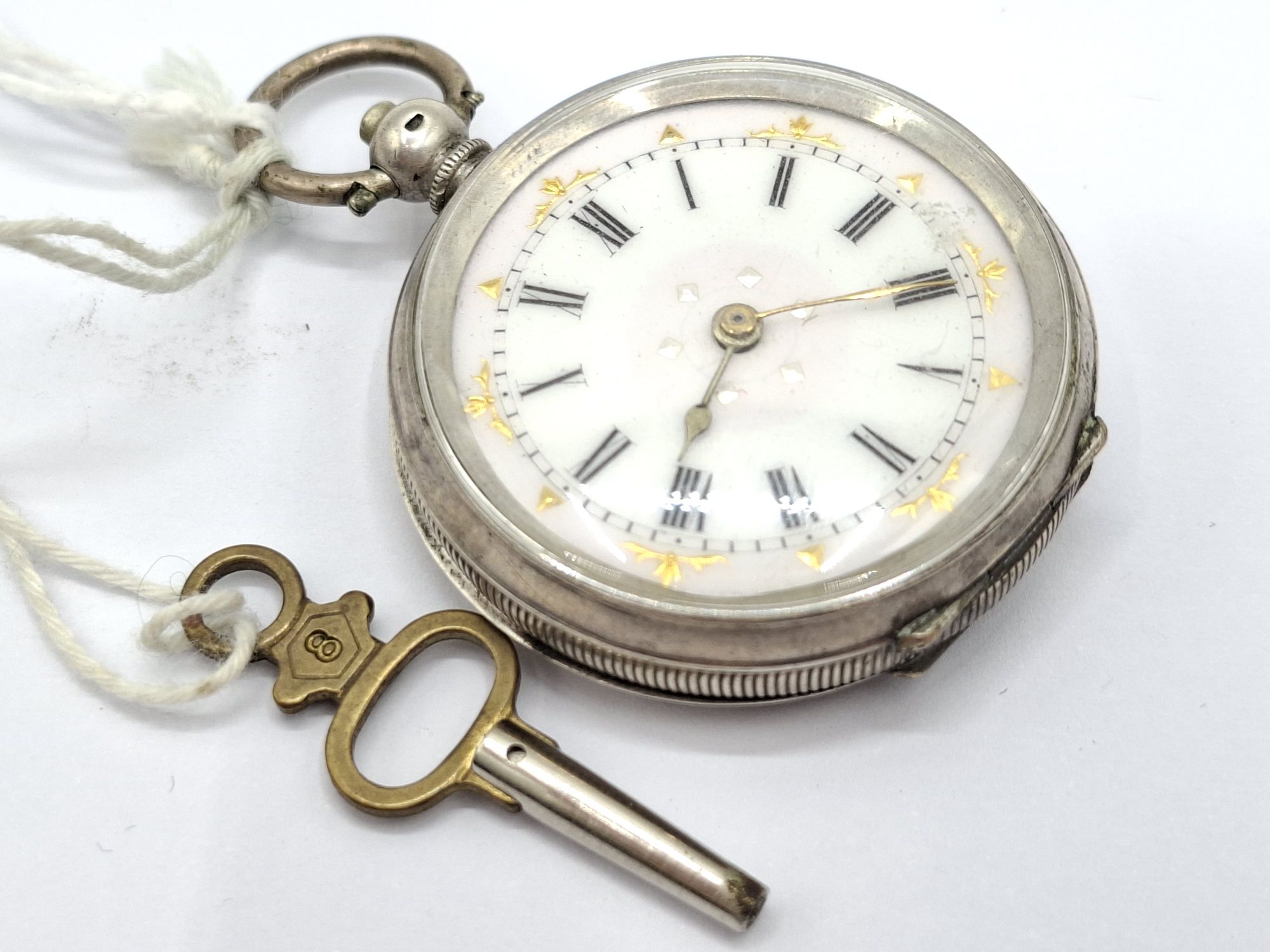 800 Continental Silver Pocket Watch