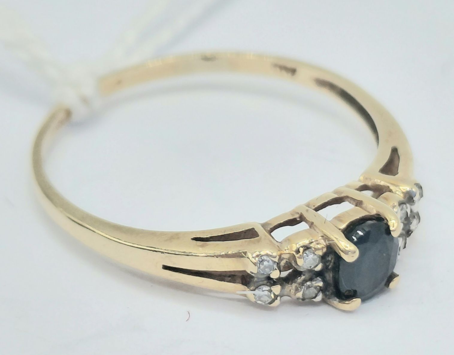 9ct Gold Sapphire And Diamond Ring