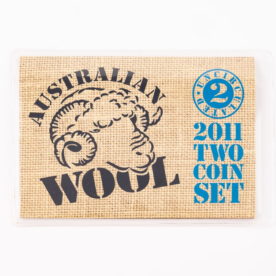 Elizabeth II, RAM - Australian Wool, Twenty Cents - One Dollar, 2011,  UNC