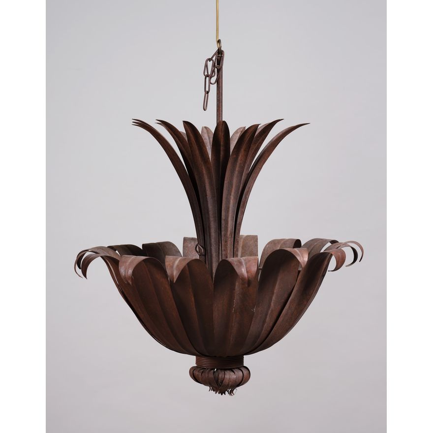 An attractive iron chandelier
