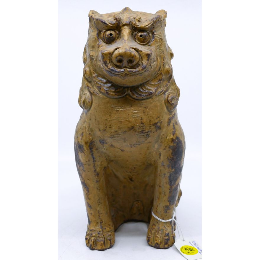 Akiichi Taniguchi Japanese Pottery Foo Lion 10''