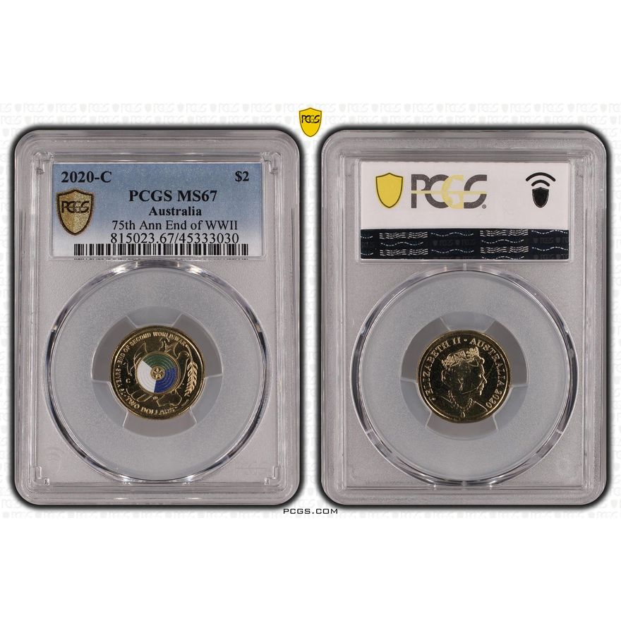75th Ann End of WWII, Two Dollar, 2020-C, PCGS MS 67