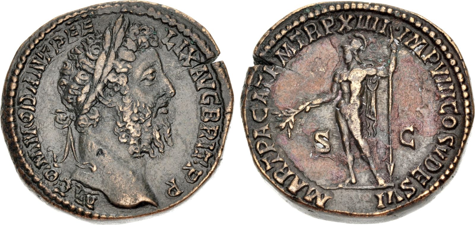 Commodus. AD 177-192. Æ Sestertius (30mm, 26.70 g, 12h). Rome mint ...