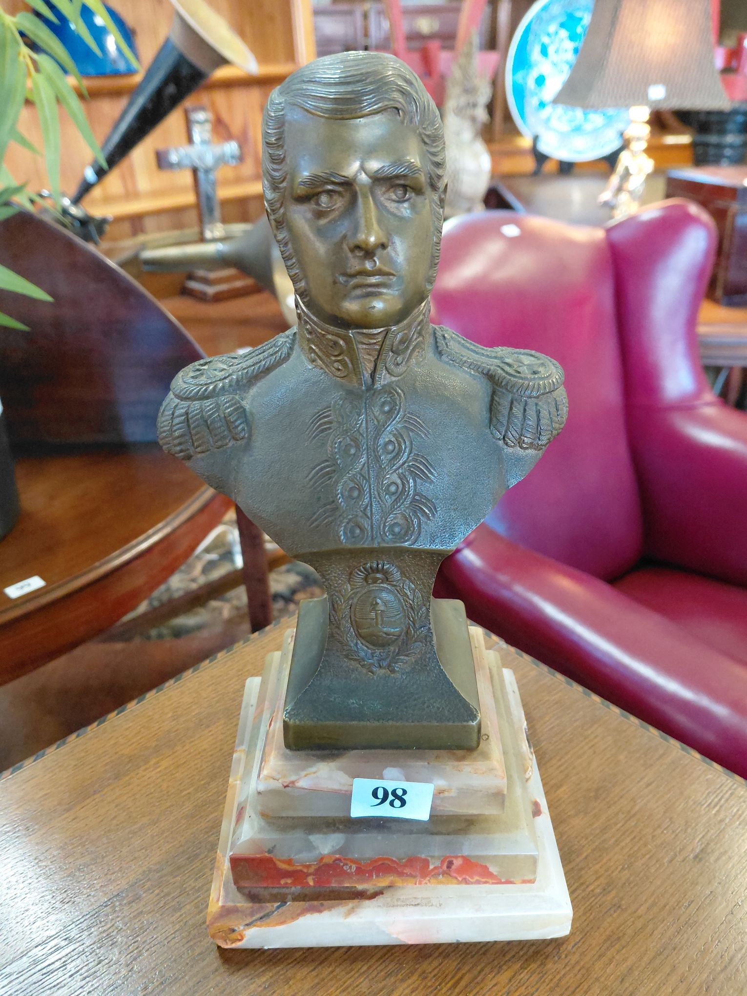 98 · BUST OF JOSE DE SAN MARTIN