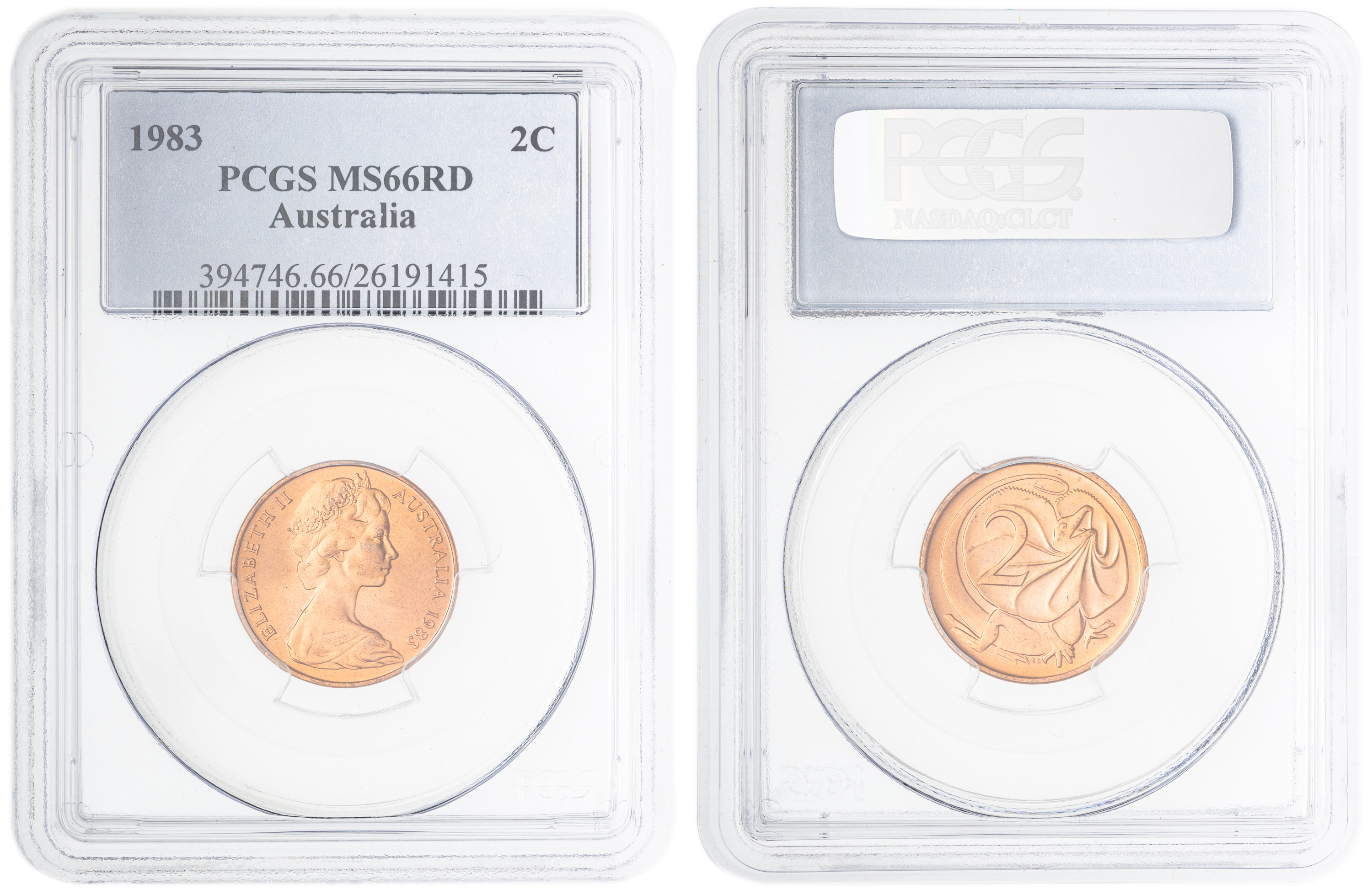 Two Cent, 1983, PCGS MS66RD