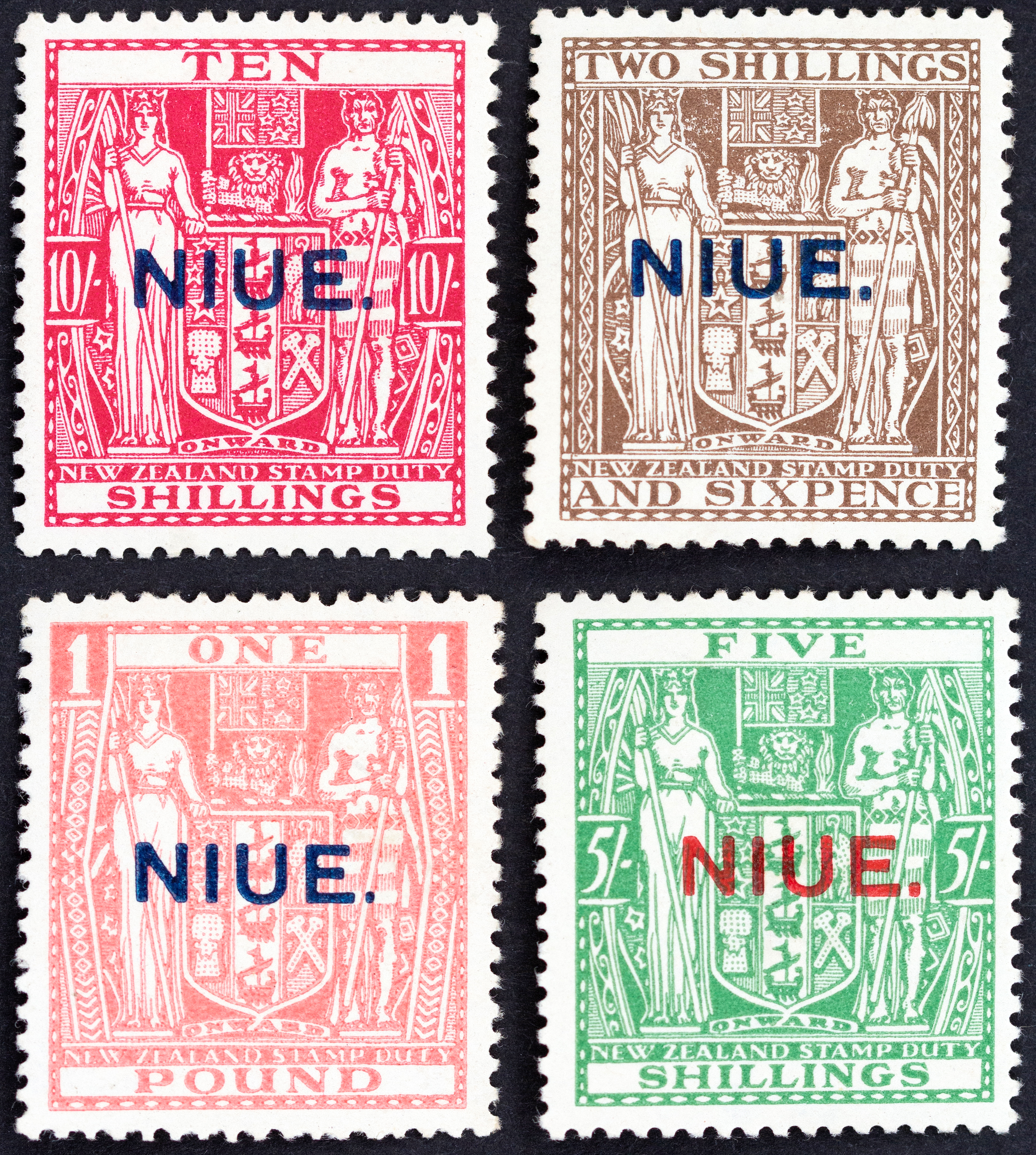 New Zealand, Nieu, Postal Fiscals, 1931, Fine