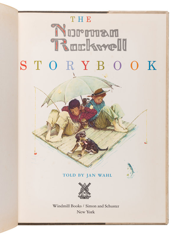 [ARTIST\'S BOOK]. ROCKWELL, Norman, illustrator. -- MENDOZA, George ...