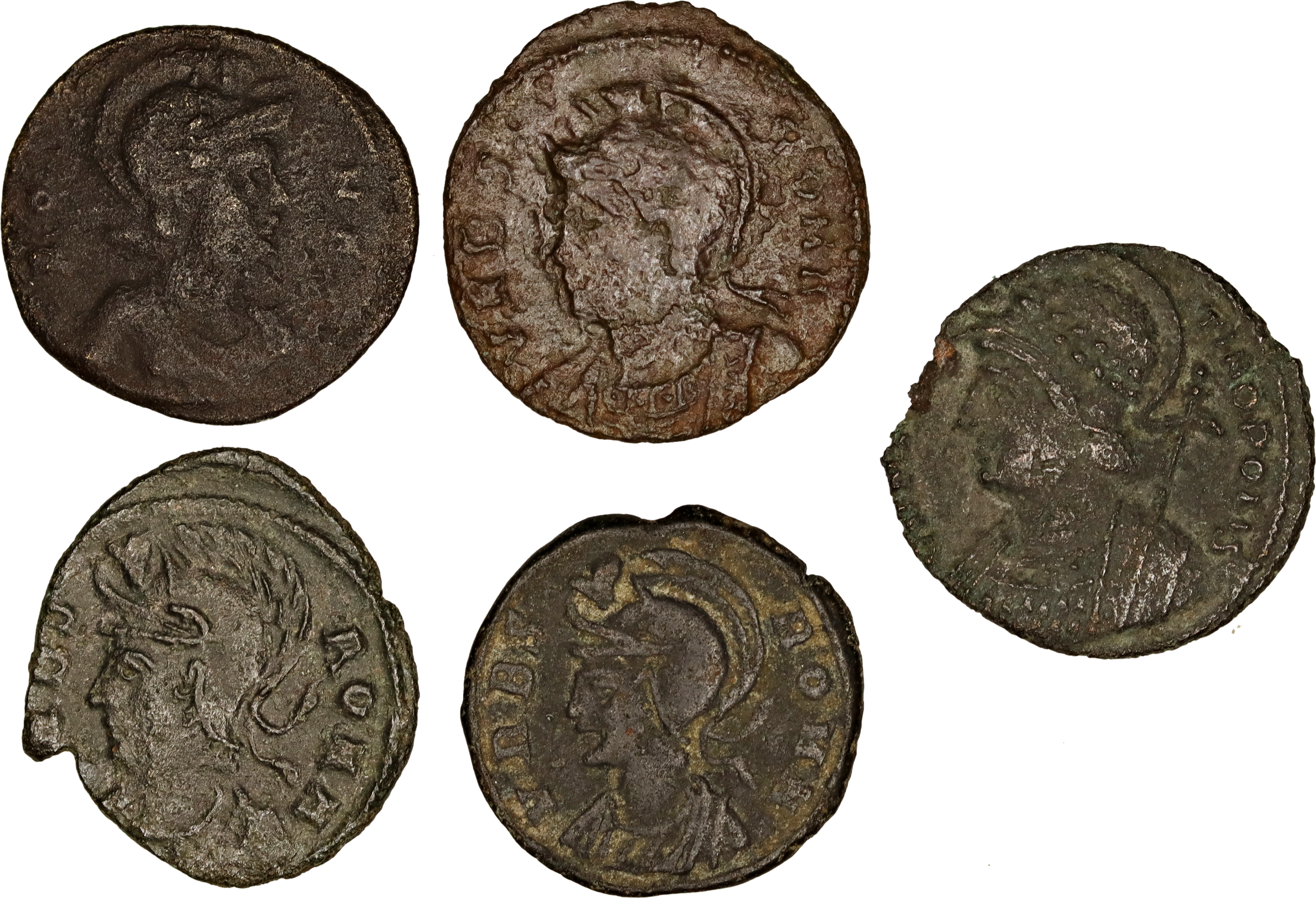 Roman Empire, Constantine I, Æ Follis, 306-337 AD, F-nVF