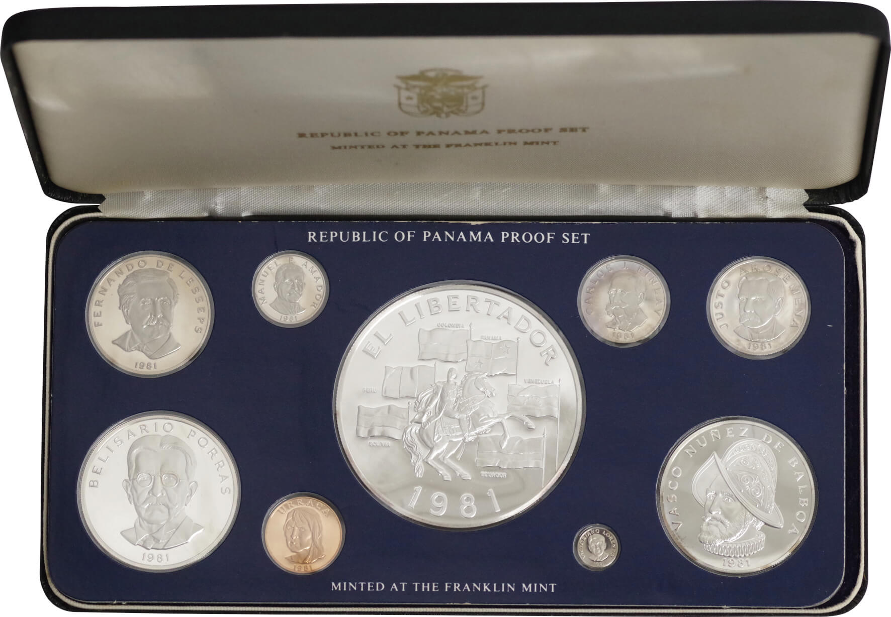 パナマ プルーフコイン 1975 9種セット-
