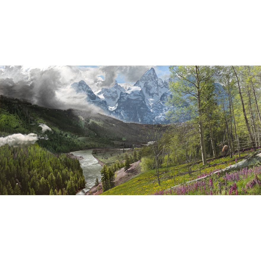Phil Philbeck (1968- ), Springtime in the Tetons, 2012