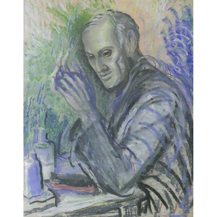 Mark Tobey ''Portrait of an Artist'' 1926 Pastel