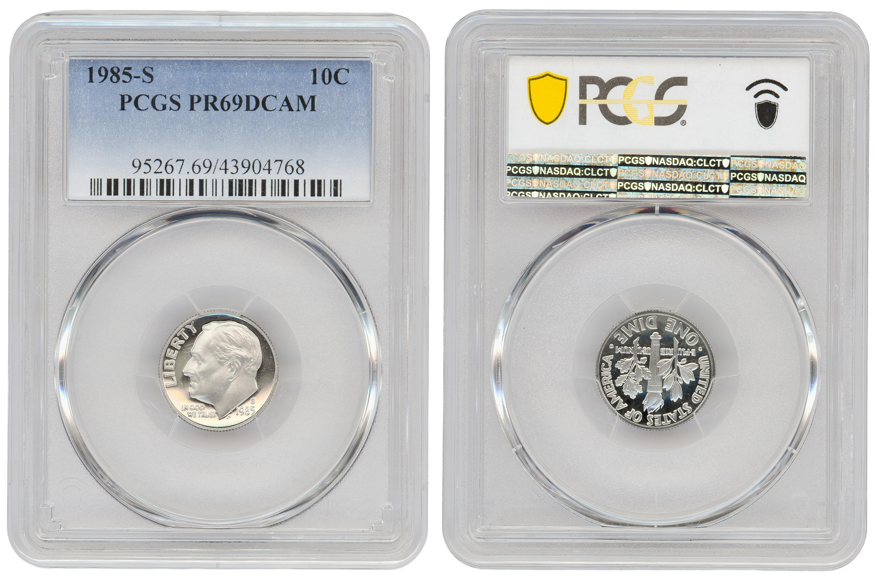 The United States of America, Ten Cent, 1985-S, PCGS PR69DCAM