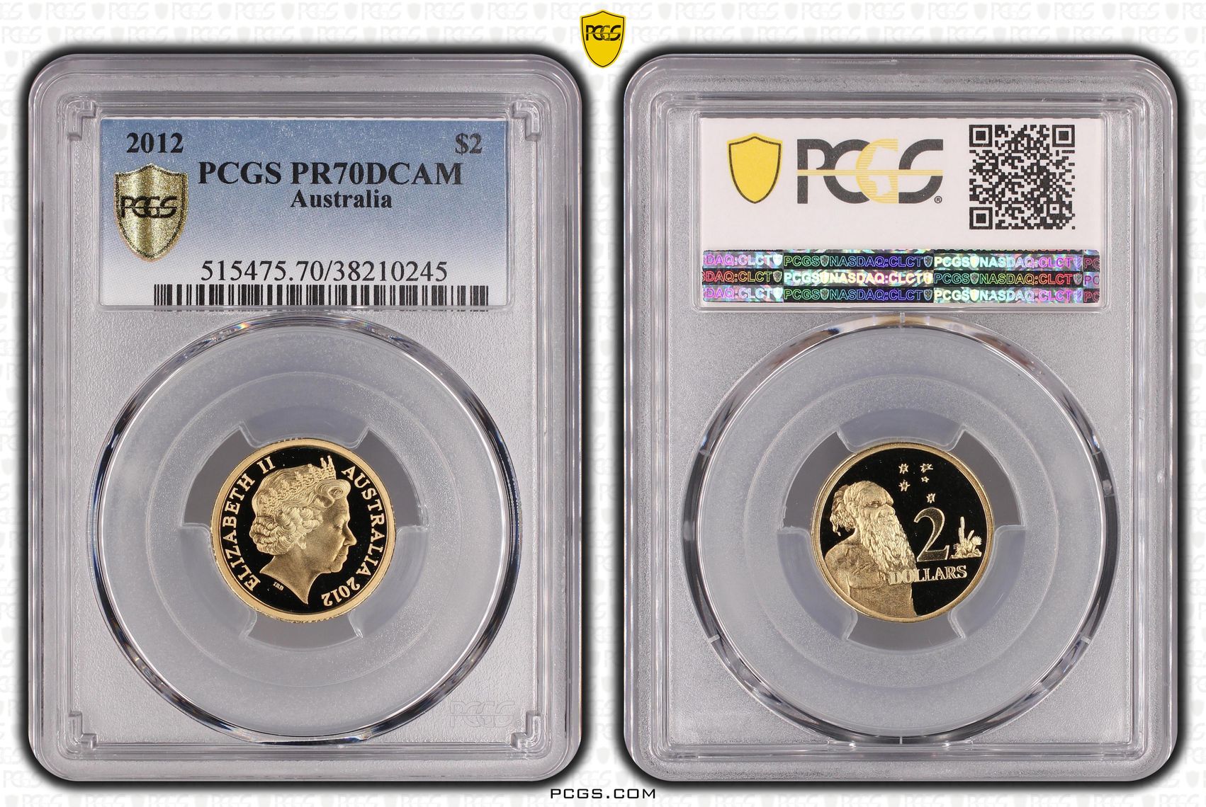 2012 Australia Two Dollar, $2 PCGS - PR70DCAM POP 13/0 -245