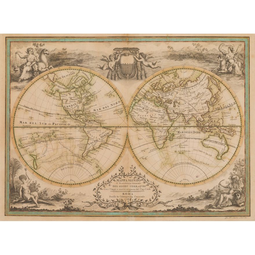 Mappa Mondo o descrizione generale del glob terraqueo…
