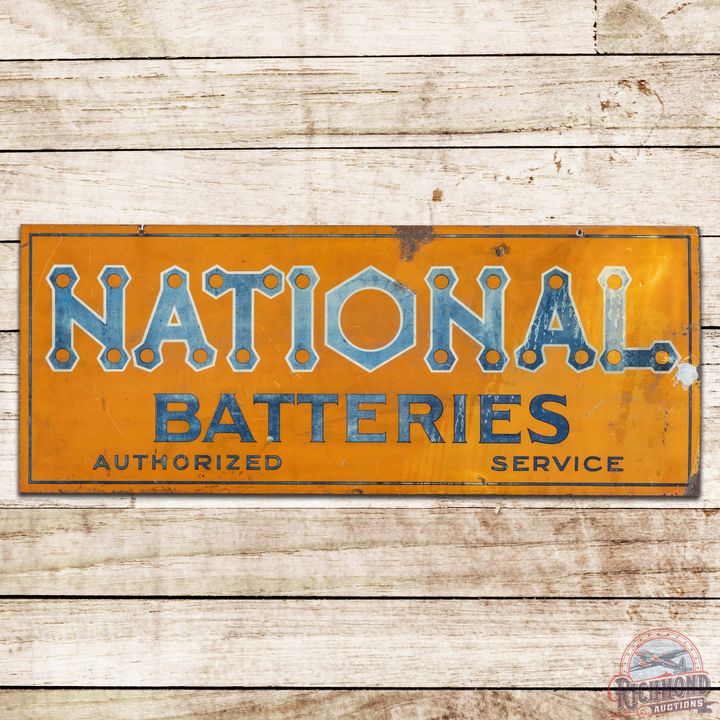 National Batteries Authorized Service DST Sign