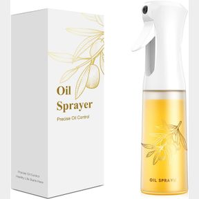 OIL SPRAYER FOR COOKING -200ML GLASS OLIVE OIL SPRAYER - OIL SPRAYER - CONTINUOUS SPRAY WITH PORTION CONTROL - COOKING SPRAYER - O