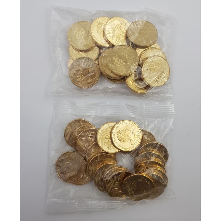 Aussie Big Things $1 Coin Bags - Swoop & Tas. Devil