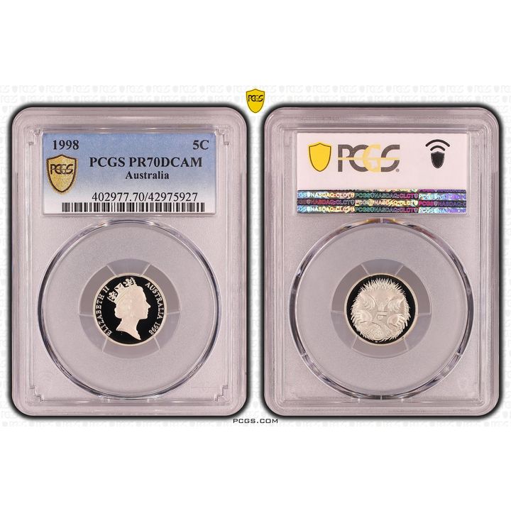 Elizabeth II, Five Cent, PR70DCAM , 1998 PCGS POP - 27/0