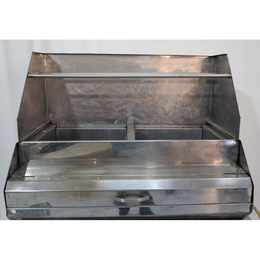 GAS FRYER AND PREP TABLE