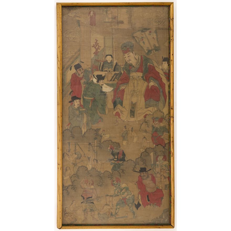 Chinese Large Daoist Painting on Silk F