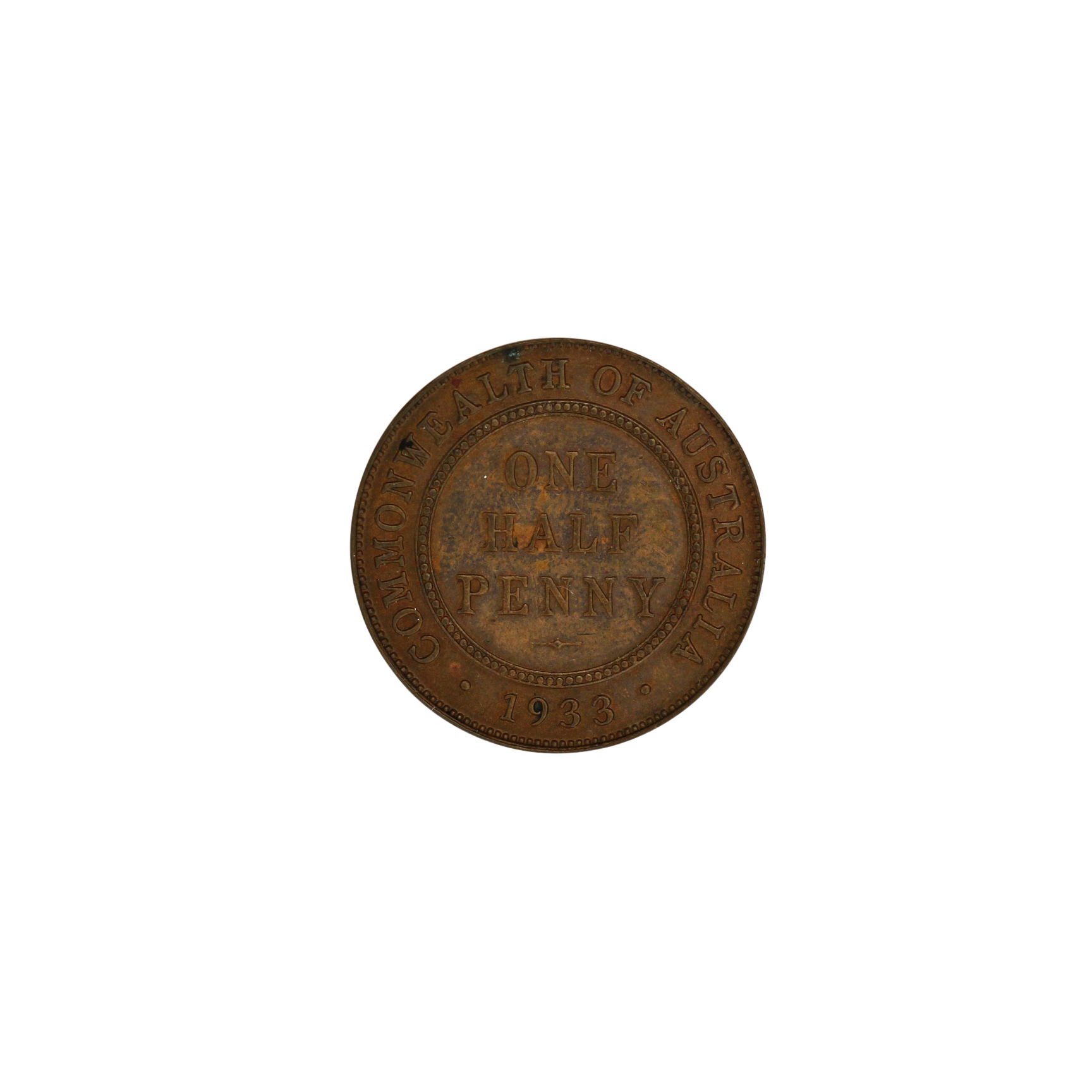 897. · George V, Halfpenny, 1933/32, gEF