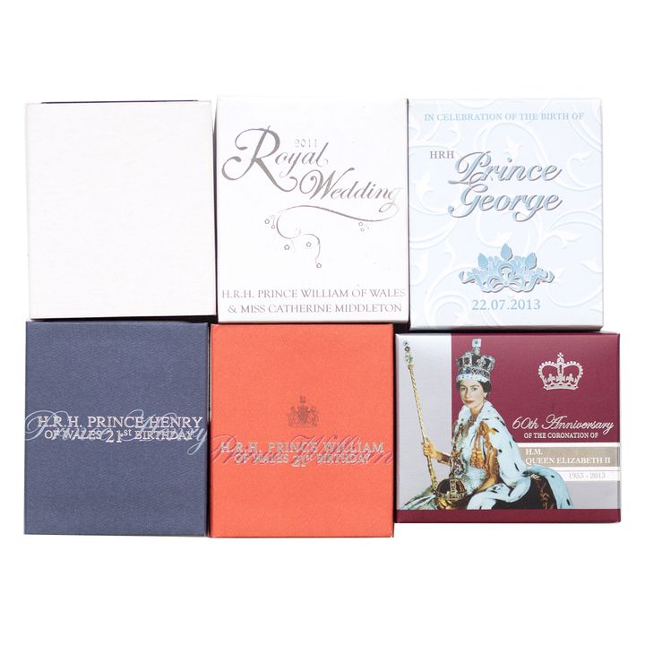 Elizabeth II, Royalty-Themed Silver Proof Issues, One Dollar, 2002 - 2013, FDC