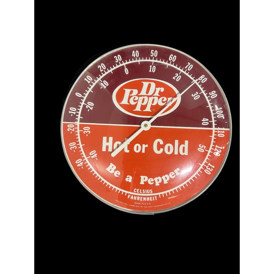 Dr. Pepper Hot Or Cold Country Store Soda Thermometer