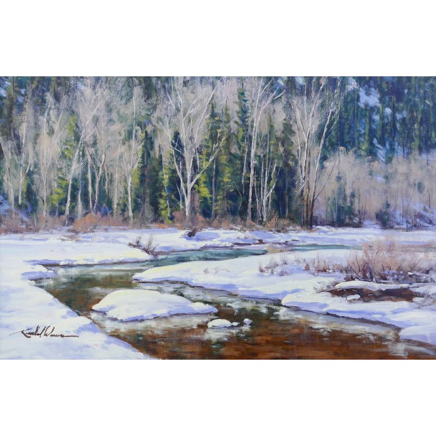 Kimbal Warren ''Winter Afternoon'' Oil on Masonite