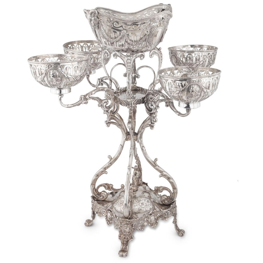 Patera wielofuncyjna w stylu rokokowym, Holandia, l. 1906–1953