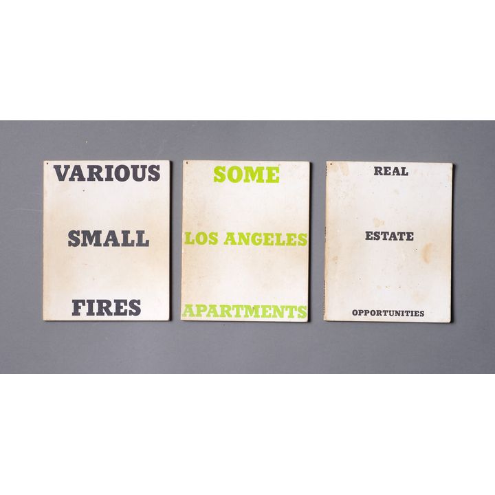 RUSCHA, ED    [3 titles] - Real Estate Opportunities (1970)