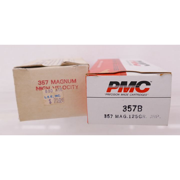 104pc .357 Caliber Pistol Cartridges. Includes PMC 125 GR JHP and Law Enforcement Equipment Factory Reloads