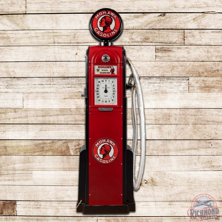 Wayne Model #60 Clock Face Gas Pump Restored Mohawk