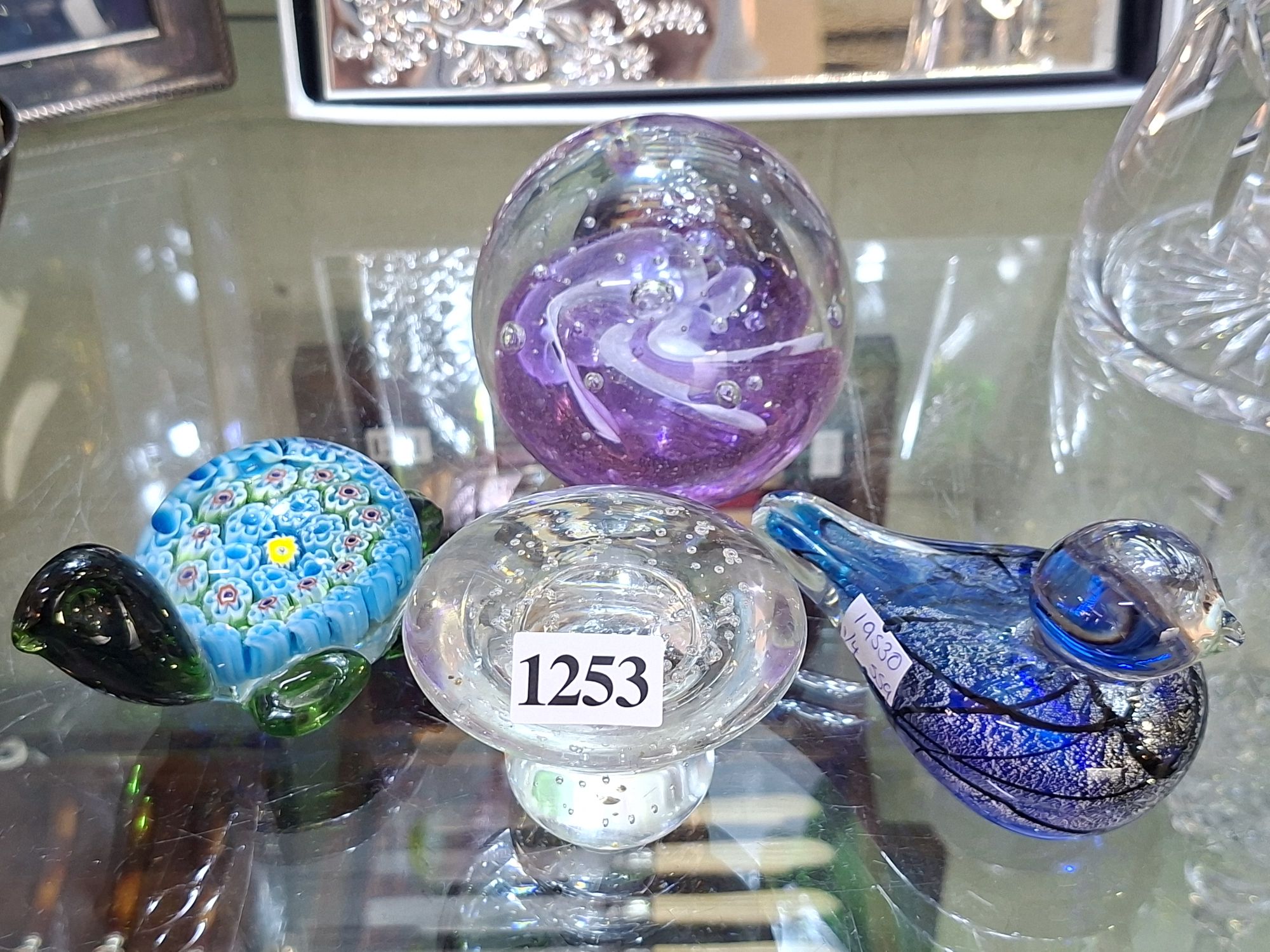 4 Art Glass Paperweights