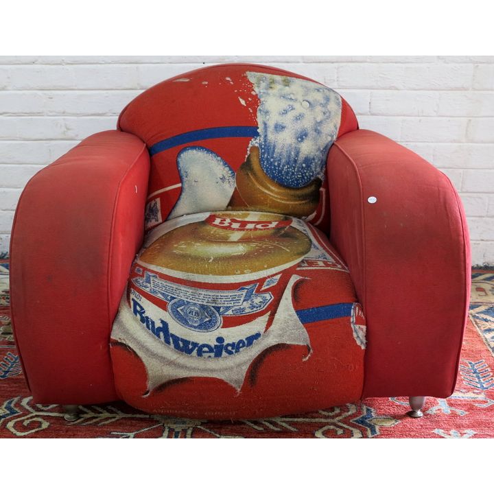 RETRO UPHOLSTERED ARMCHAIR,