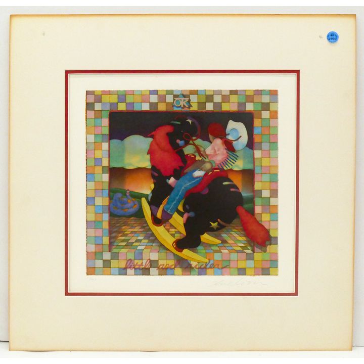 Dan Mitchell ''Little Red Rider'' S/N Lithograph Matted